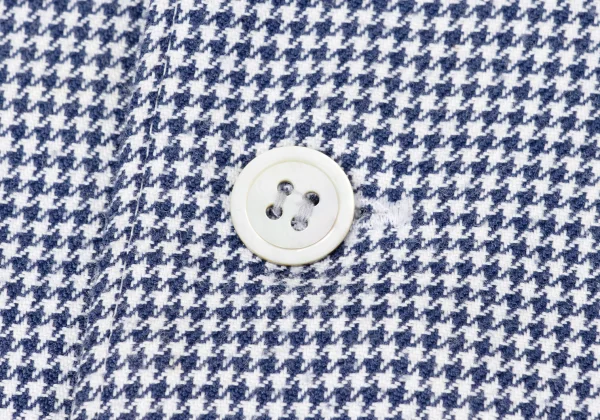 Y's Poly Rayon Houndstooth Open-collar Long-sleeve Shirt K-171045_006