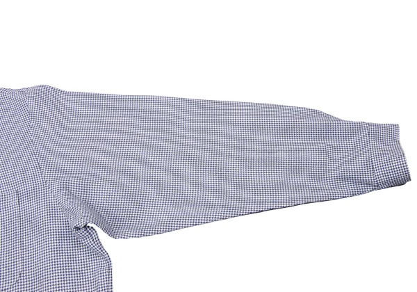 Y's Poly Rayon Houndstooth Open-collar Long-sleeve Shirt K-171045_009