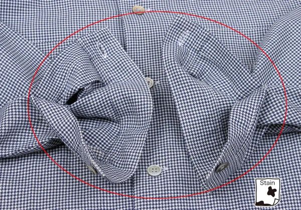 Y's Poly Rayon Houndstooth Open-collar Long-sleeve Shirt K-171045_012