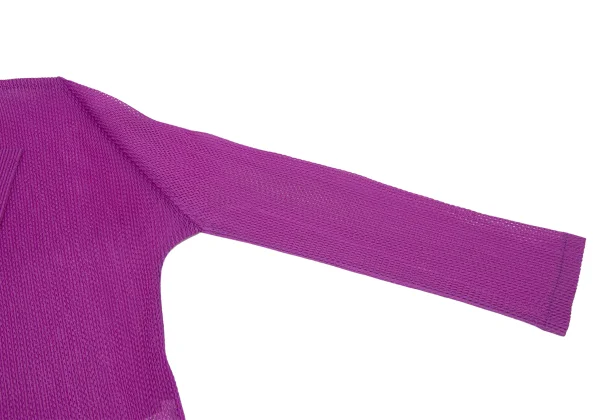 PLEATS PLEASE Pleated Mesh Long Cardigan K-171047_007