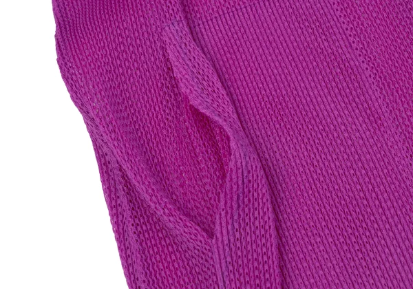 PLEATS PLEASE Pleated Mesh Long Cardigan K-171047_010