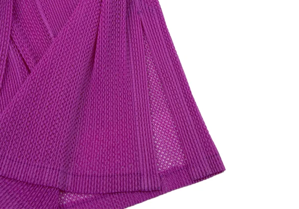 PLEATS PLEASE Pleated Mesh Long Cardigan K-171047_011