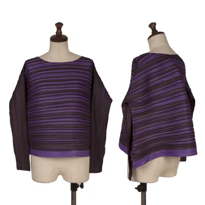 PLEATS PLEASE Pleated Long Sleeve T Shirt