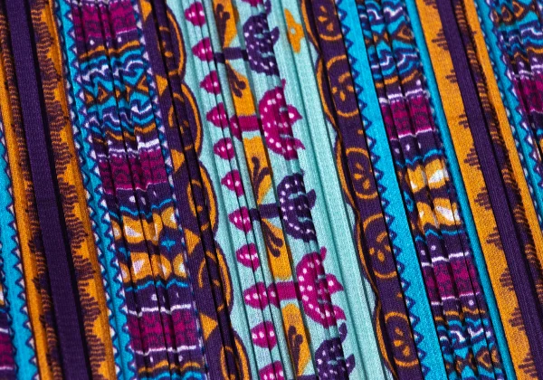 PLEATS PLEASE Pleated Ethnic Print Tank Top K-171055_011