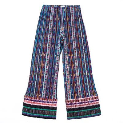 PLEATS PLEASE Pleated Ethnic Print Pants