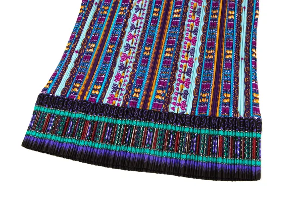 PLEATS PLEASE Pleated Ethnic Print Tank & Pants K-171057_007