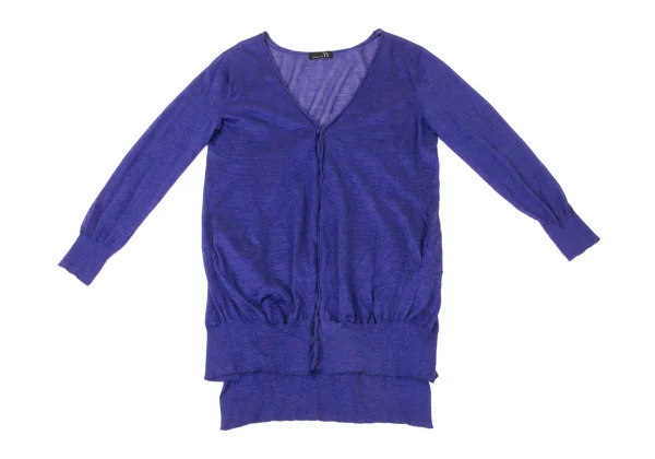 RISMAT by Y's Linen Blend Long Knit Cardigan K-171059_002