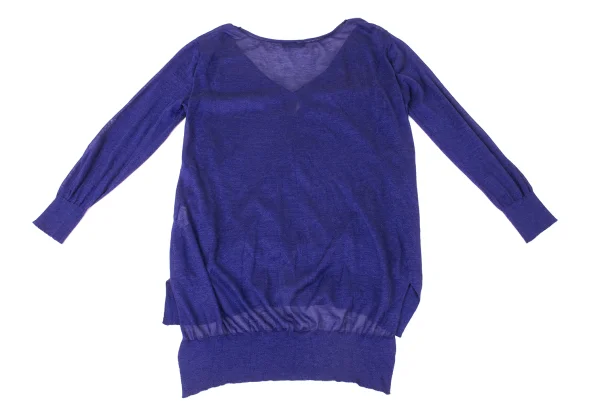 RISMAT by Y's Linen Blend Long Knit Cardigan K-171059_010