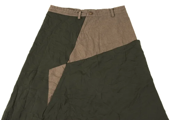 Y's Wrinkled Jersey Asymmetrical Dropped Crotch Pants K-171061_003