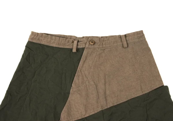 Y's Wrinkled Jersey Asymmetrical Dropped Crotch Pants K-171061_004