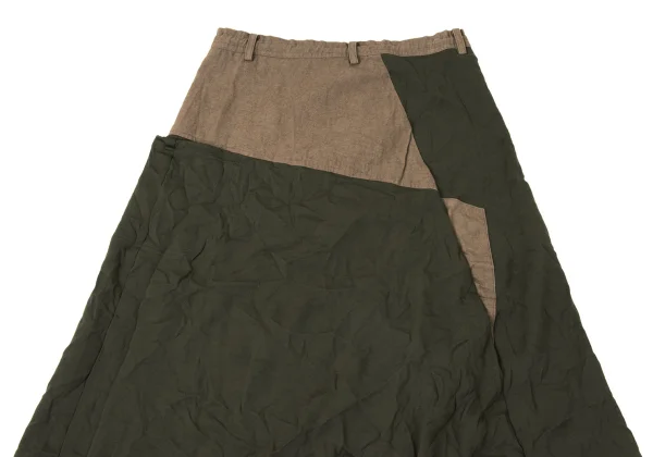 Y's Wrinkled Jersey Asymmetrical Dropped Crotch Pants K-171061_010