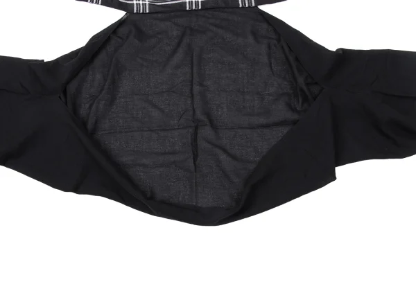 Y's Checked Fringe Stole Bolero K-171064_008