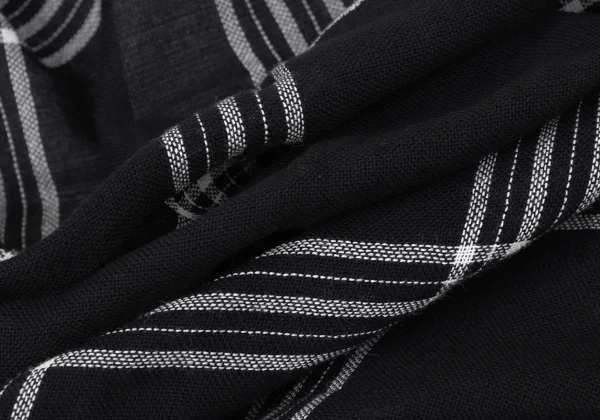 Y's Checked Fringe Stole Bolero K-171064_011