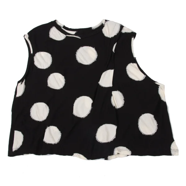 Y's Dot Woven Shoulder Tuck Sleeveless Blouse K-171069_002