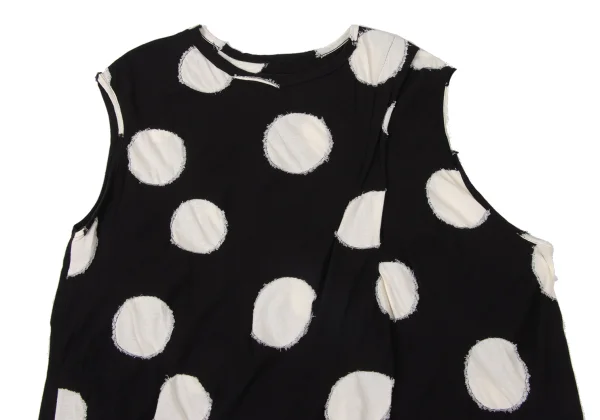 Y's Dot Woven Shoulder Tuck Sleeveless Blouse K-171069_003