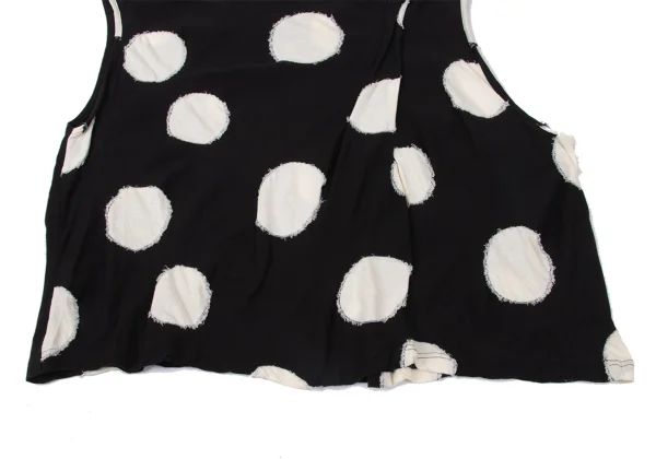 Y's Dot Woven Shoulder Tuck Sleeveless Blouse K-171069_008