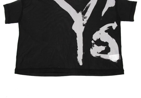 Y's Logo Print Mesh Wide T-shirt K-171073_007