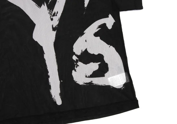 Y's Logo Print Mesh Wide T-shirt K-171073_008