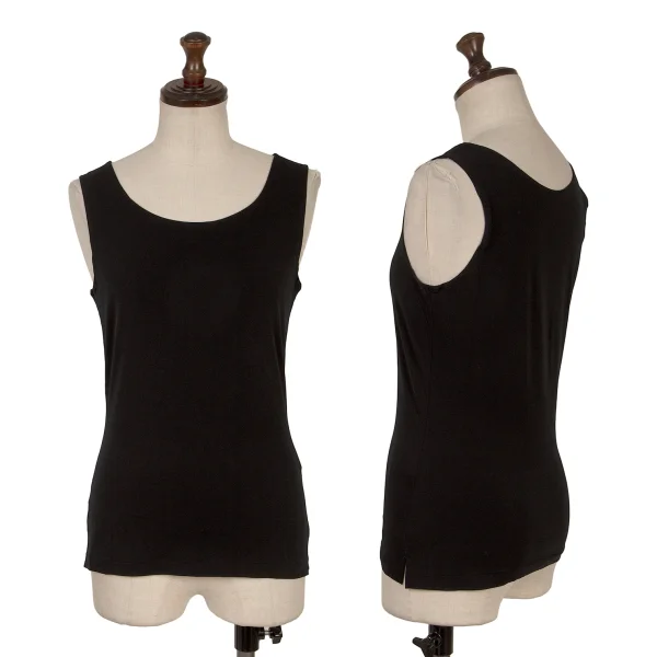Y's Stretch Tank Top Black 2 K-171076_001