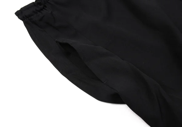 Y's Wool Switching Gabardine Dropped Crotch Pants K-171077_004