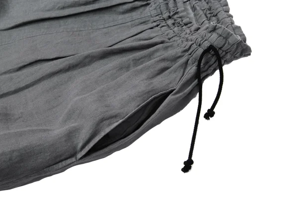 Y's Linen Asymmetry Dropped Crotch Pants K-171078_004