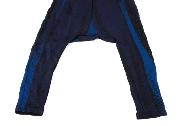 Y's Printed Wrinkled Jersey Dropped Crotch Pants K-171079_005