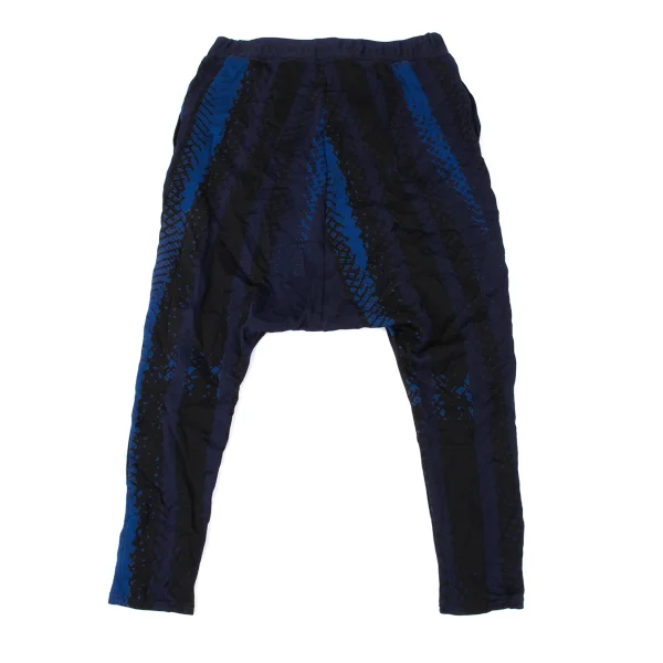 Y's Printed Wrinkled Jersey Dropped Crotch Pants K-171079_007
