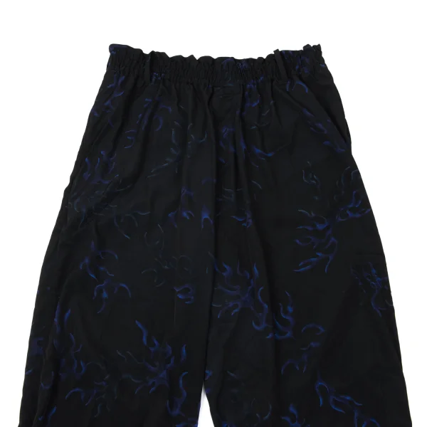 Y's.... Flame Print Hem Zip Pants K-171081_002