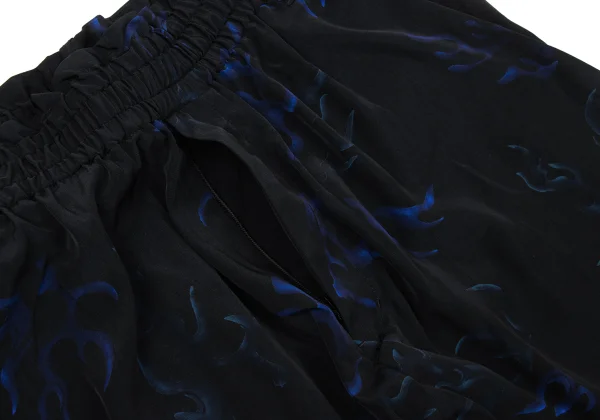 Y's.... Flame Print Hem Zip Pants K-171081_004
