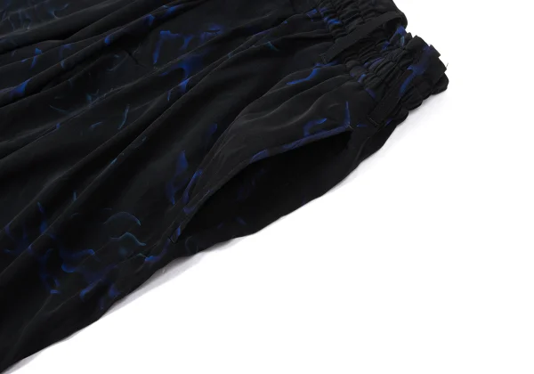 Y's.... Flame Print Hem Zip Pants K-171081_005