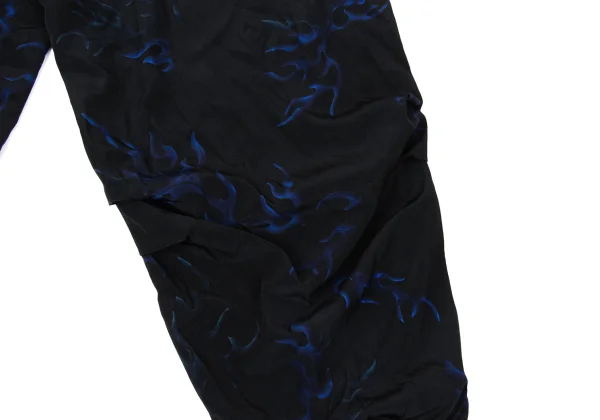 Y's.... Flame Print Hem Zip Pants K-171081_011