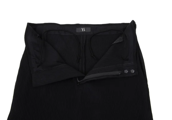 Y's Cotton Rib Dropped Crotch Pants K-171082_005