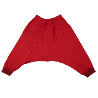 S'YTE Cotton Hem Rib Dropped Crotch Pants