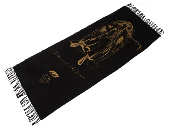 S'YTE× Junji ITO TOMIE Printed Fringe Scarf K-171086_002