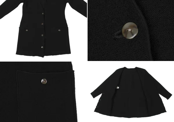 Jean Paul GAULTIER Wool Piping Knit Cardigan & Skirt K-171090_007