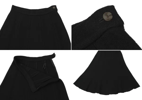 Jean Paul GAULTIER Wool Piping Knit Cardigan & Skirt K-171090_015
