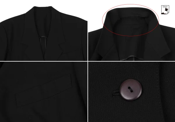 Jean Paul GAULTIER Stripe Lining Wool Jacket K-171091_004