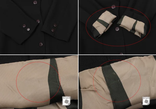 Jean Paul GAULTIER Stripe Lining Wool Jacket K-171091_006