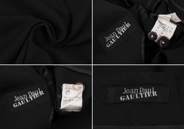 Jean Paul GAULTIER Stripe Lining Wool Jacket & Skirt K-171093_020