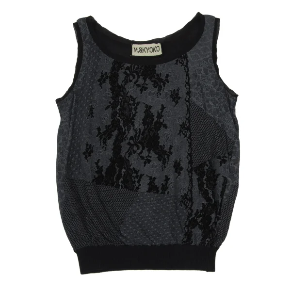 M.&KYOKO Botanical Flocky Tank Top K-171094_002