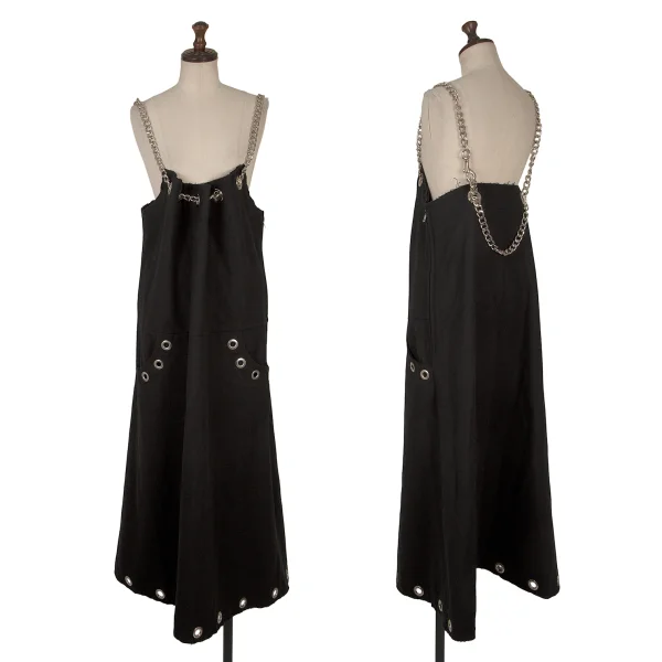 LIMI feu Chain Shoulder Wool Dress Black S K-171098_001