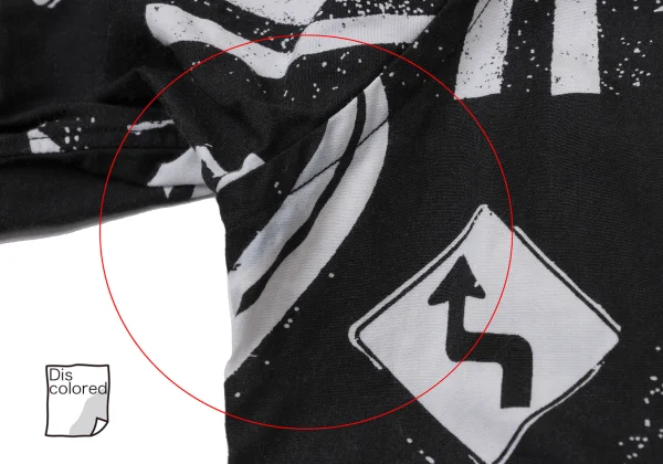 BLACK COMME des GARCONS Pin-dot Sign Print Short Sleeve Shirt K-171102_012