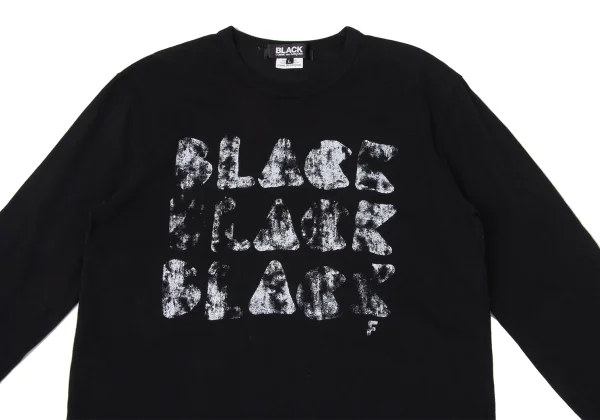 BLACK COMME des GARCONS Faded Logo Print Top K-171103_002