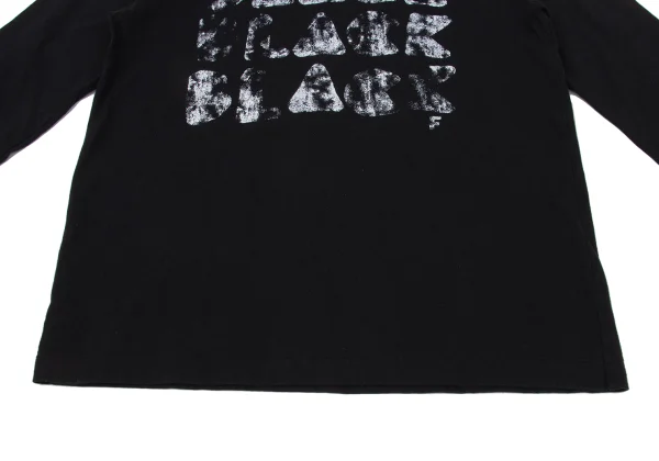 BLACK COMME des GARCONS Faded Logo Print Top K-171103_007