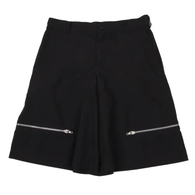 BLACK COMME des GARCONS Poly Hem Zip Design Shorts