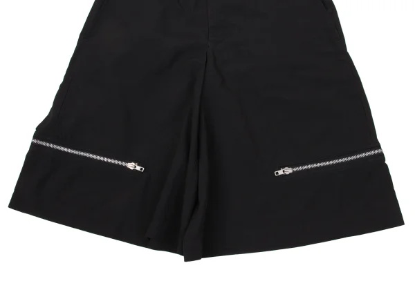 BLACK COMME des GARCONS Poly Hem Zip Design Shorts K-171104_006