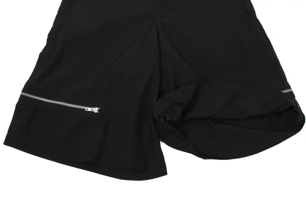 BLACK COMME des GARCONS Poly Hem Zip Design Shorts K-171104_009