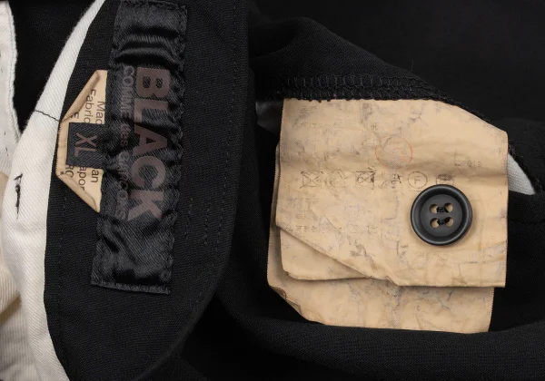BLACK COMME des GARCONS Poly Hem Zip Design Shorts K-171104_014