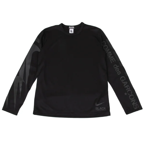 BLACK COMME des GARCONS×NIKE Logo Print Jersey Top Black L K-171105_001