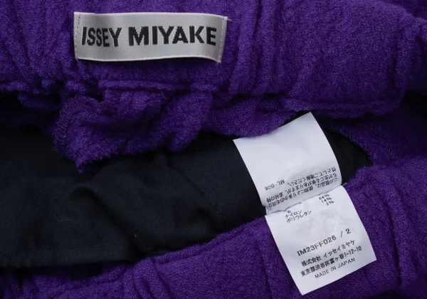 ISSEY MIYAKE Wool Blend 3D Processed Pants K-171106_010